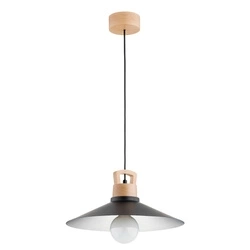 Lampa wisząca ALFA BOLERO DREWNIANA 1xE27 40cm | 61273
