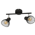 Lampa ścienna listwa 2xE14 39cm czarny FLY 92-61898
