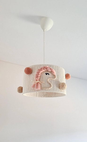 Lampa do pokoju dziewczynki w stylu Boho Koniki