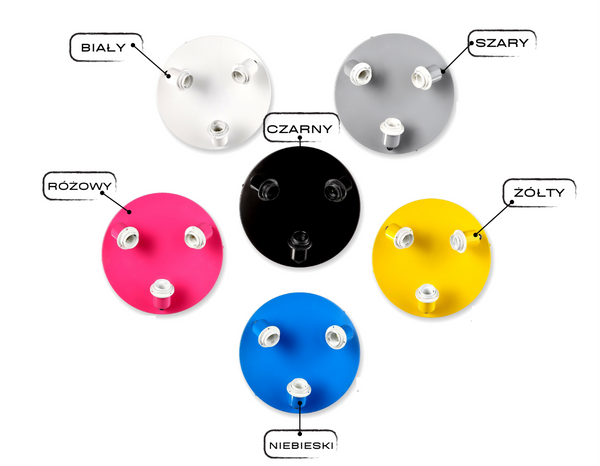 Lampa dla dziewczynki  w serca Kolorowe Stożki 3