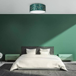 Lampa sufitowa ZIGGY GREEN, MLP7577, 40 cm, butelkowa zieleń/złoty, 2x60W E27