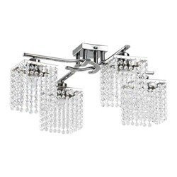 Lampa kryształowa żyrandol MOSS szer. 55cm