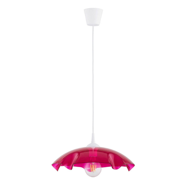 Lampa wisząca LILIA śr. 39cm E27 | różowy