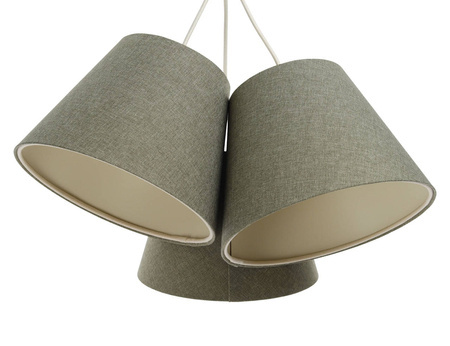 Lampa w stylu Boho do pokoju dziewczynki i chłopca potrójna stożki