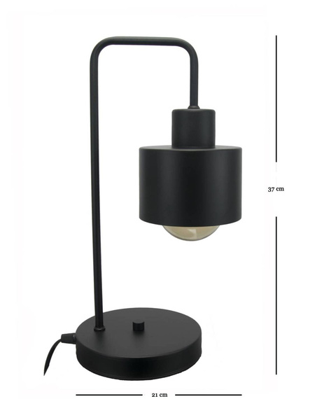 Lampka stołowa Moderno Nairobi łamana Szara
