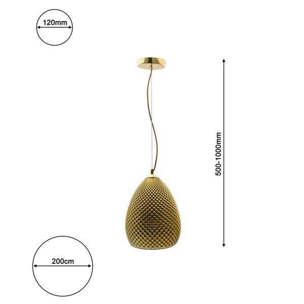 Nowoczesna lampa wisząca FIJI złoty ML5548