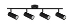 Lampa czarna ścienna/sufitowa spot 4x15W Colly 94-01641