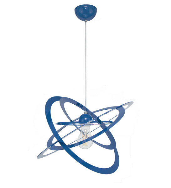 Lampa sufitowa do pokoju dziecka nowoczesna granatowa Sferis 1XE27 Led