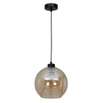 Nowoczesna lampa wisząca pojedyncza SOFIA AMBER 1xE27