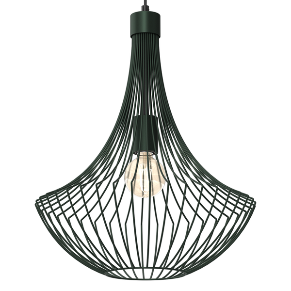 Lampa wisząca CESTA, MLP8672, zielona, 1x60W E27