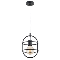 Lampa wisząca ALFA JUNO CZARNA 1xE27 20cm | 61283
