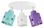 Lampa sufitowa do pokoju dziecka kolorowa Star Loft 3 