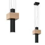 Nowoczesna lampa wisząca WEST BLACK 1xGU10 MLP5509
