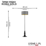 Lampa stojąca ROMA GOLD