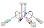 Lampa sufitowa do pokoju dziewczynki i chłopca pastelowa Mondo 4 