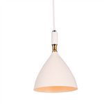 Nowoczesna lampa wisząca OTTO WHITE/GOLD 1xE27 ML6159