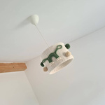 Lampa sufitowa do pokoju dziecka w stylu Boho Dinozaury 35 cm