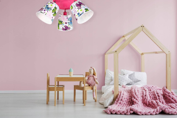 Lampa dla dziewczynki  w serca Kolorowe Stożki 3