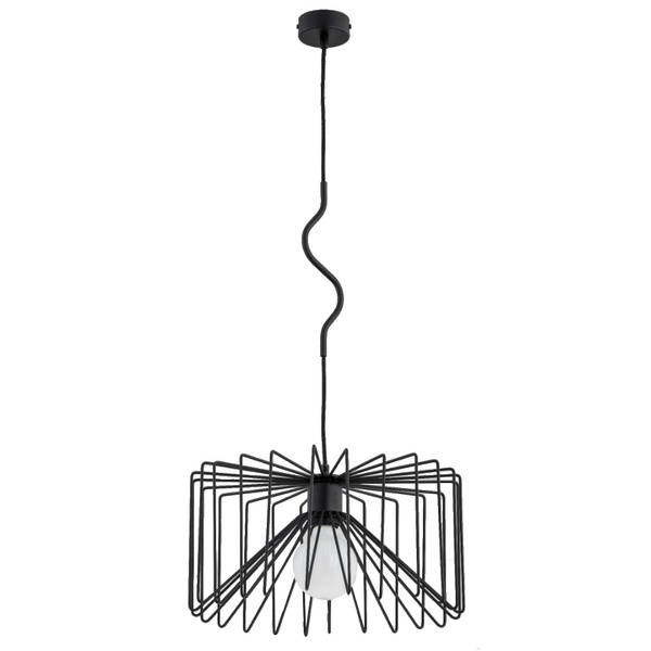 Nowoczesna lampa wisząca VERSO E27 wys. 90cm | czarny