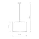 Lampa wisząca ALICE White śr. 47cm