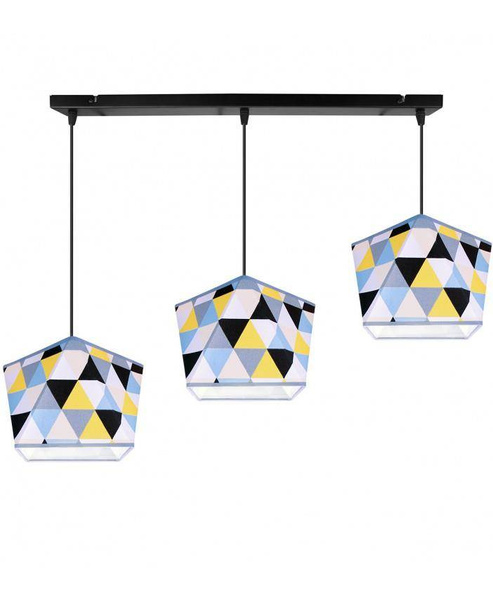 Lampa wisząca do pokoju dziecka potrójna Diament