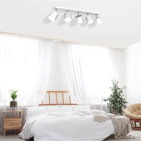 Lampa sufitowa DIXIE WHITE 5x GX53 szer. 64cm | biały