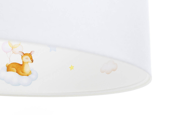Lampa dziecięca Leśni Przyjaciele i Chmurki 60 cm