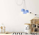 Lampa wisząca do pokoju dziecka szara Świetlisty Diamencik