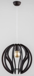 Lampa wisząca ALFA BLADE DREWNIANA 1xE27 39cm | 60725