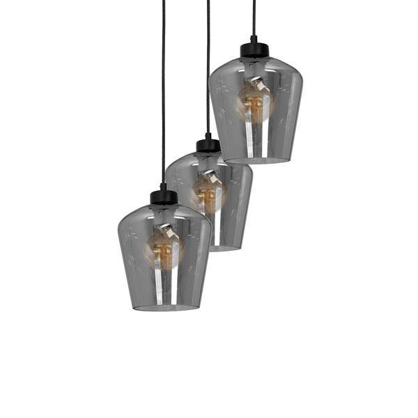 Nowoczesna lampa wisząca koło SANTIAGO SMOKED MLP6612