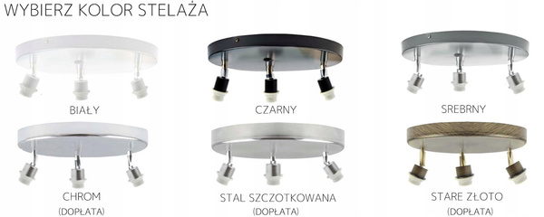 Lampa sufitowa do pokoju dziecka Minorka 3xE27