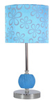 Lampka stołowa chrom/niebieska Cort 41-34625