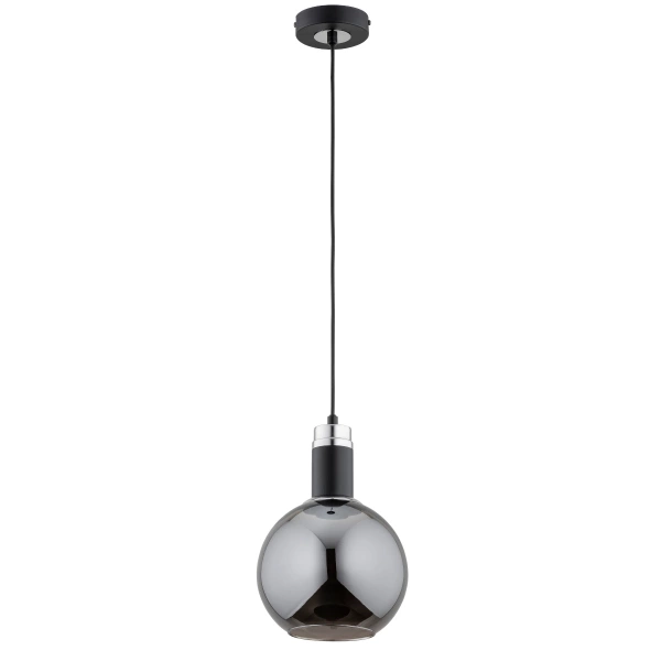 Lampa wisząca ALFA ADEL CZARNA 1xE27 20cm | 61272