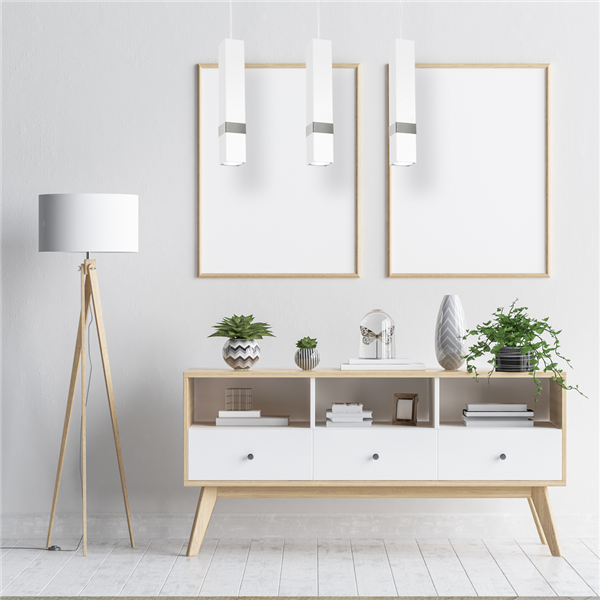 Nowoczesna lampa wisząca listwa VIDAR WHITE/CHROME 3xGU10 MLP6284