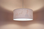 Lampa do pokoju dziewczynki biała Little Princess Welur 40 cm 
