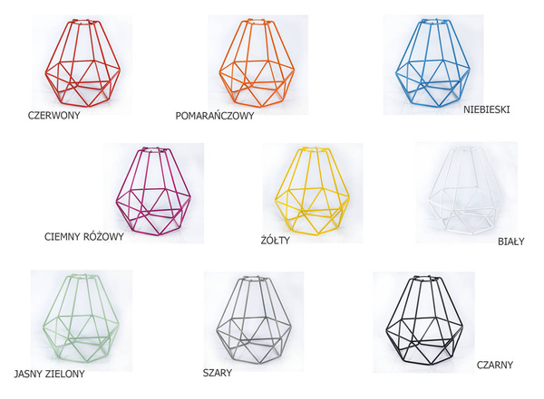 Lampa sufitowa dla chłopca i dziewczynki kolorowa Edison Druciak DM 3