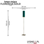 Lampa podłogowa FLORENCJA GOLD