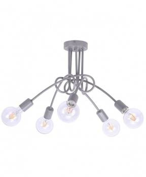 Lampa do pokoju dziecięcego szara w stylu loft  Edison 5