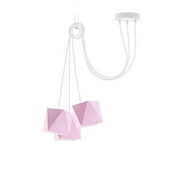 Lampa wisząca dla dziewczynki różowa Świetlisty Diamencik