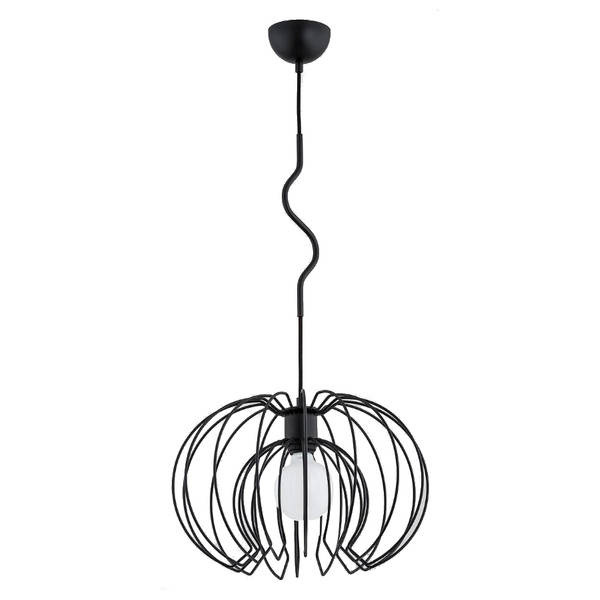 Nowoczesna lampa wisząca KIWI E27 wys. 90cm | czarny