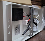 Kinkiet biały LED z półką na telefon ładowarka USB Compact Candellux 21-76052