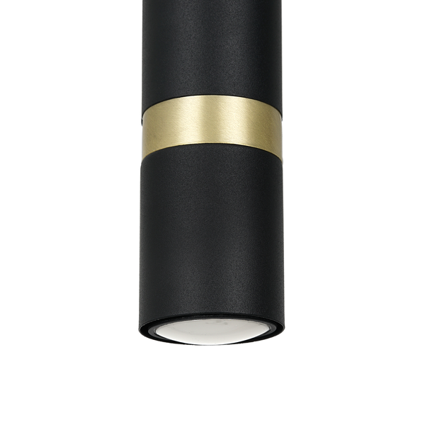 Lampa wisząca JOKER, czarny/złoty satynowy, 1x8W GU10, MLP9666