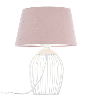 Lampka stołowa do pokoju dziewczynki różowa