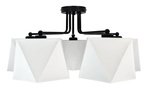 Lampa sufitowa  do pokoju nastolatka 5-punktowa kolorowe abażury Diament 5xE27