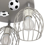 Lampa do pokoju chłopca biała z motywem piłkarskim Mundial 3