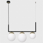Nowoczesna lampa wisząca SPARTA BLACK / GOLD MLP6498
