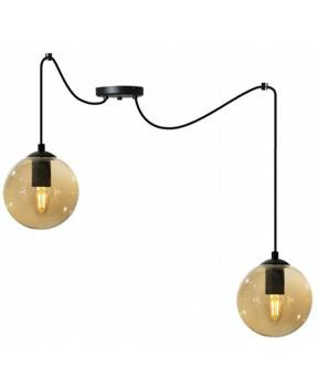 Nowoczesna lampa typu pająk szklane klosze kolory do wyboru