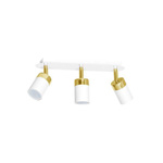 Lampa sufitowa spot JOKER WHITE/GOLD biało złoty 3xGU10
