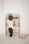 Biblioteczka do pokoju dziecięcego SLIM - wąska do ściany biała