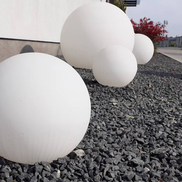 Lampa wisząca kula z pasków LED biały zimny 35W Cansas Candellux 31-43955